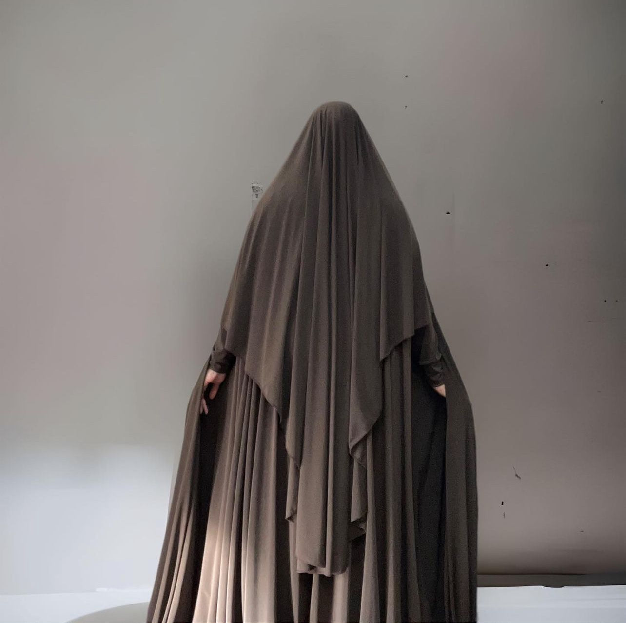 Fatima Niqab Khimar Abaya Chocolate