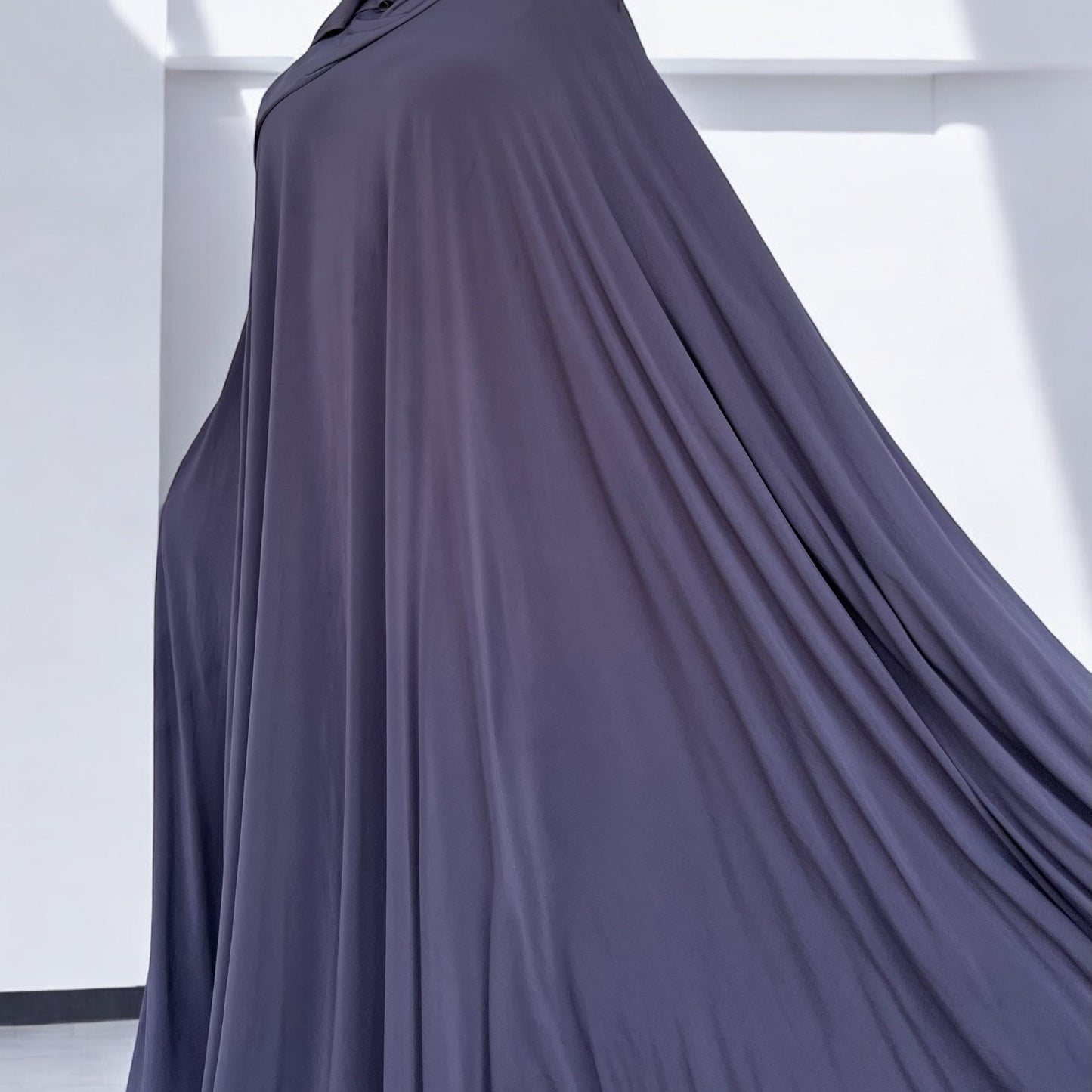 Fatima Full Abaya Smoke Grey