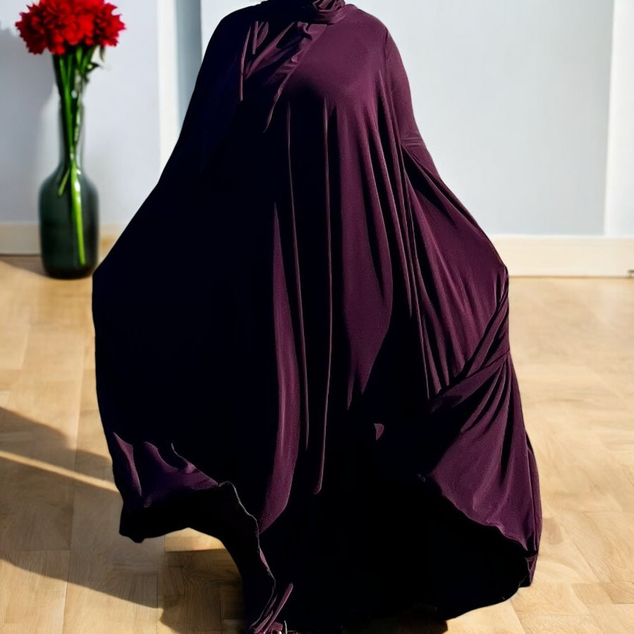 Fatima Full Abaya Plum